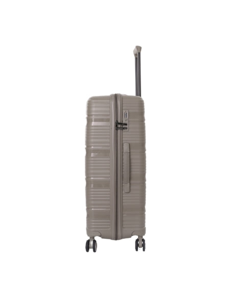 SET OF 3 BEIGE SILICONE LUGGAGE (WAVE)