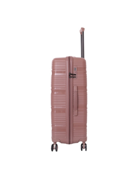 SET OF 3 ROSE GOLD SILICONE LUGGAGE (WAVE)